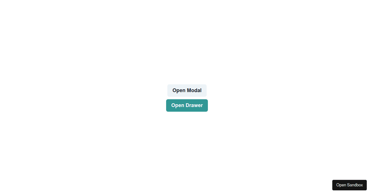 Chakra ui modal and drawer 11iqh3 codesandbox