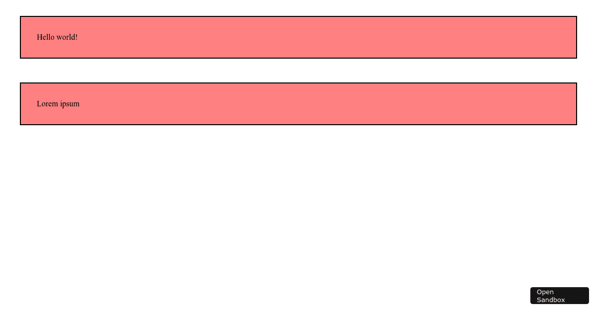 margin - Codesandbox