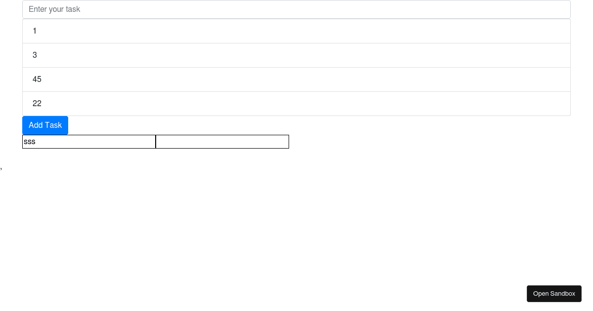 my react project - Codesandbox