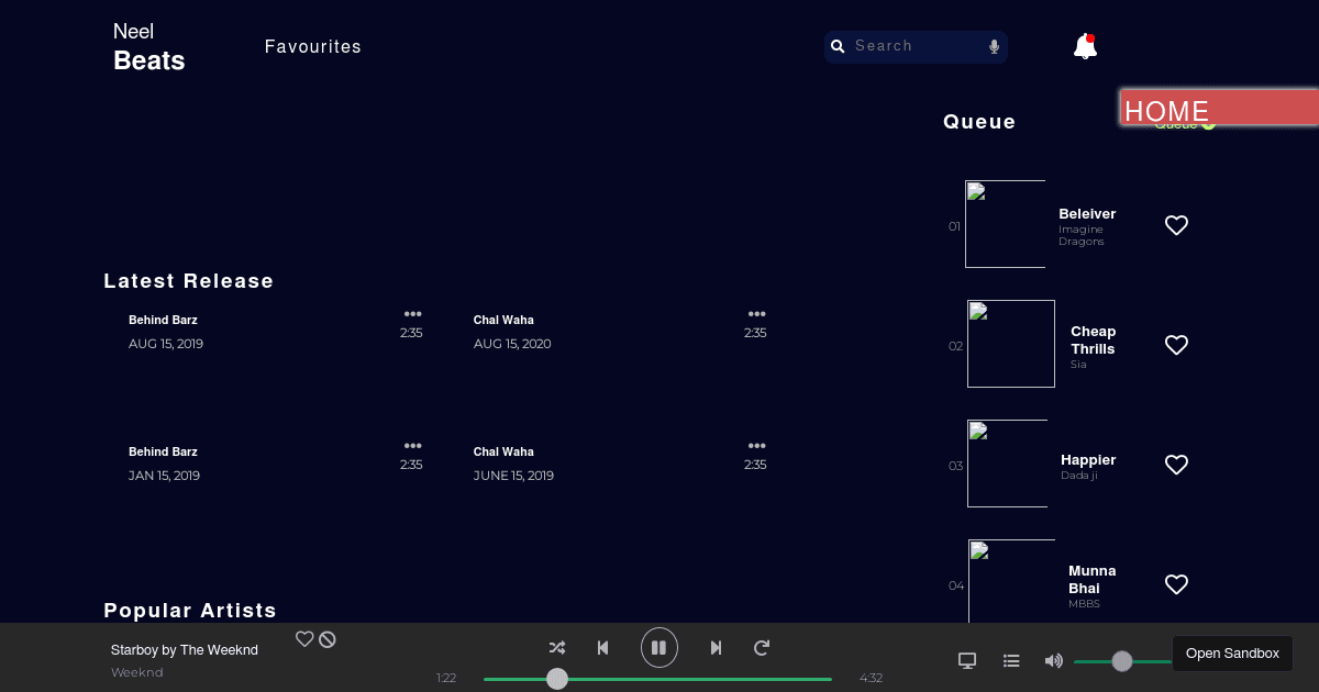 music-player-1 (forked) - Codesandbox