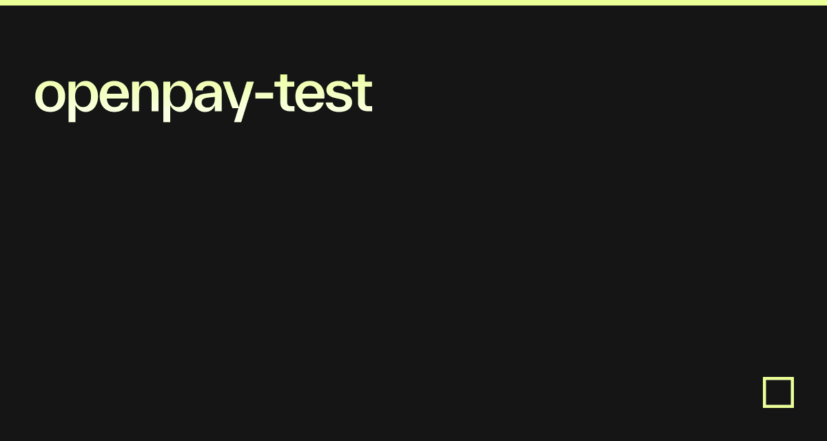 openpay-test - Codesandbox
