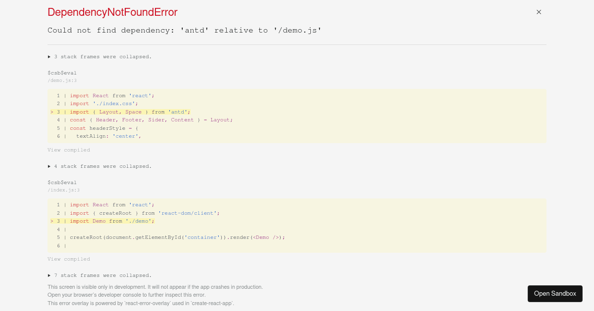 Basic Structure - antd@undefined - Codesandbox