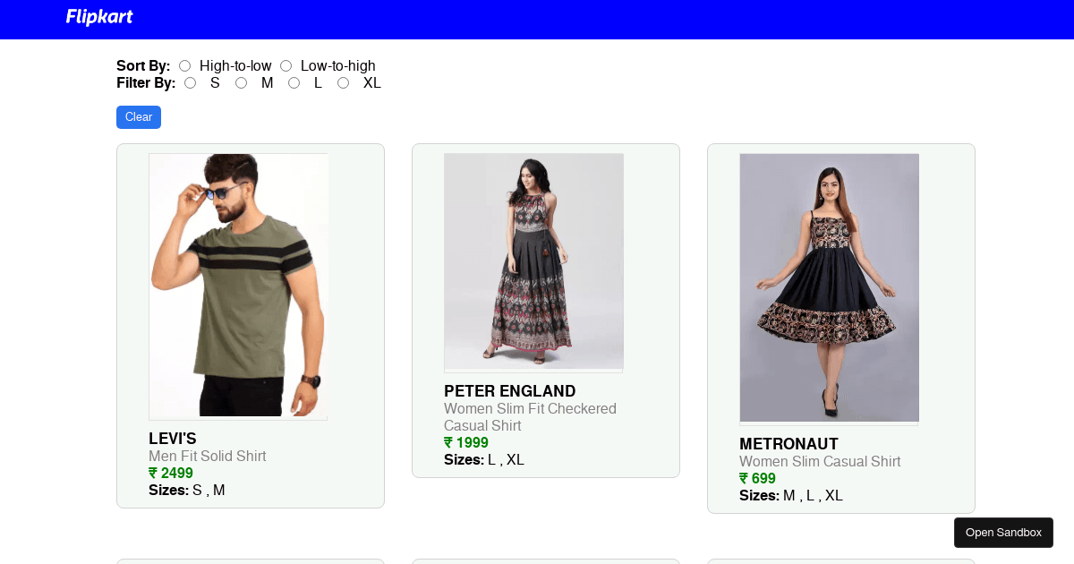 flipkart-clone - Codesandbox