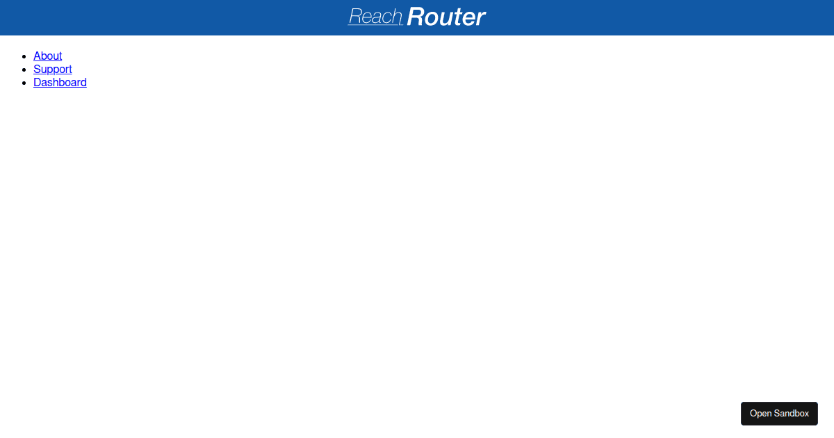 Reach Router Next Generation Routing for React