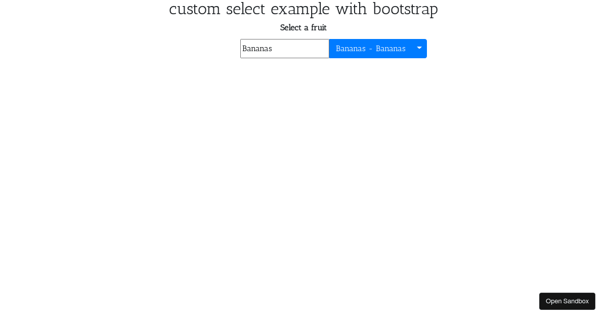 Custom select with downshift 🏎 example - Codesandbox
