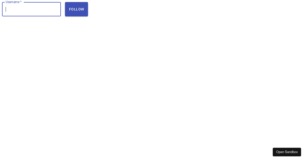 Material demo - Codesandbox