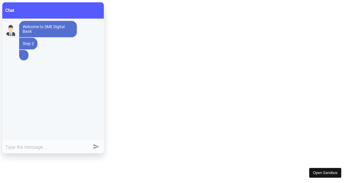 SME Bank - Codesandbox