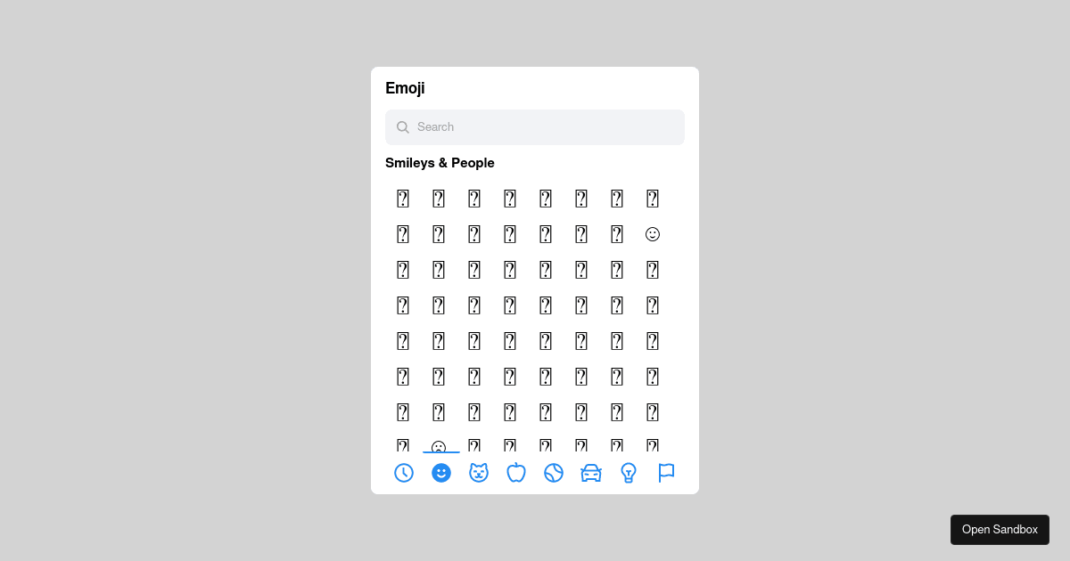 emojipicker Codesandbox