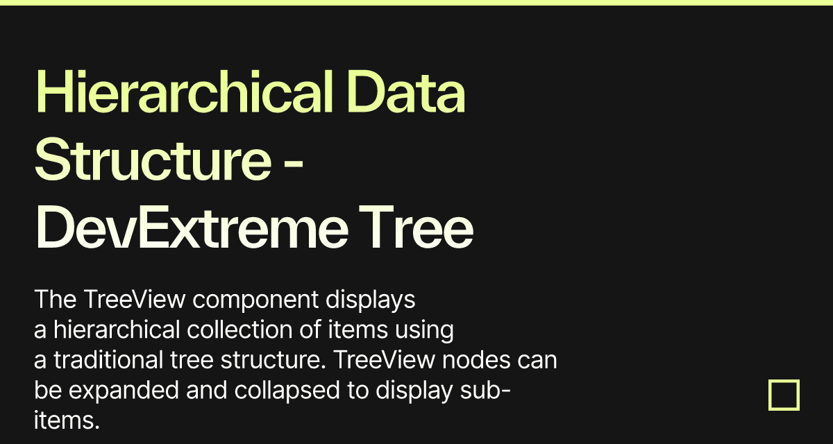 Hierarchical Data Structure - DevExtreme Tree View - Codesandbox