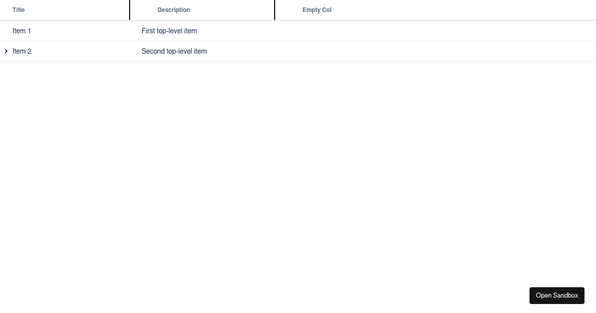 Column resizing using PDnD - Codesandbox