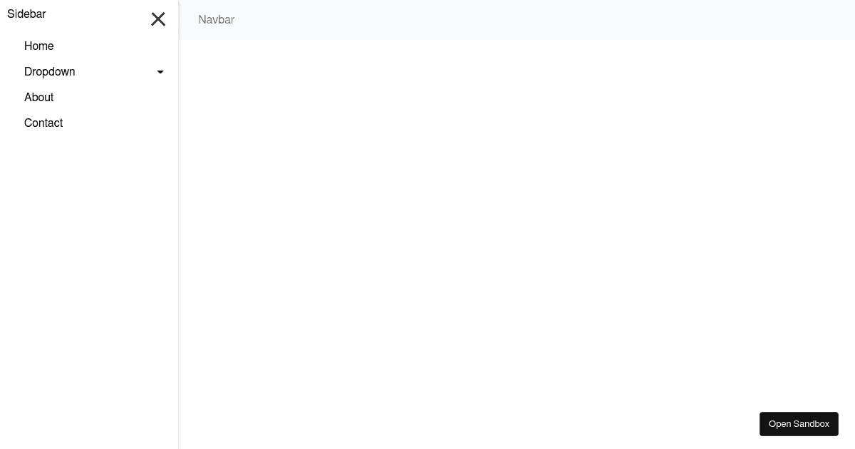Sidebar (forked) - Codesandbox