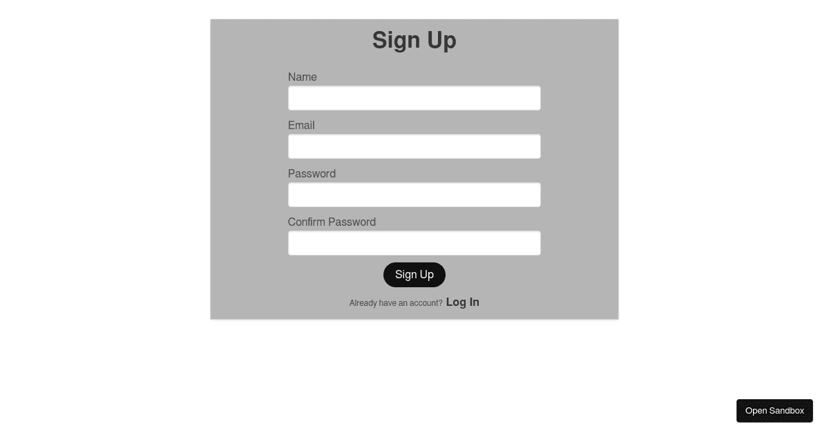 bulma-signup-component - Codesandbox