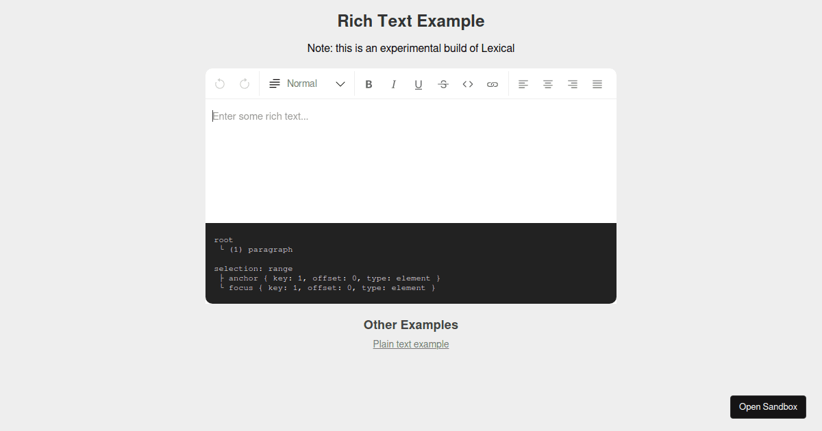 lexical-rich-text-example-codesandbox