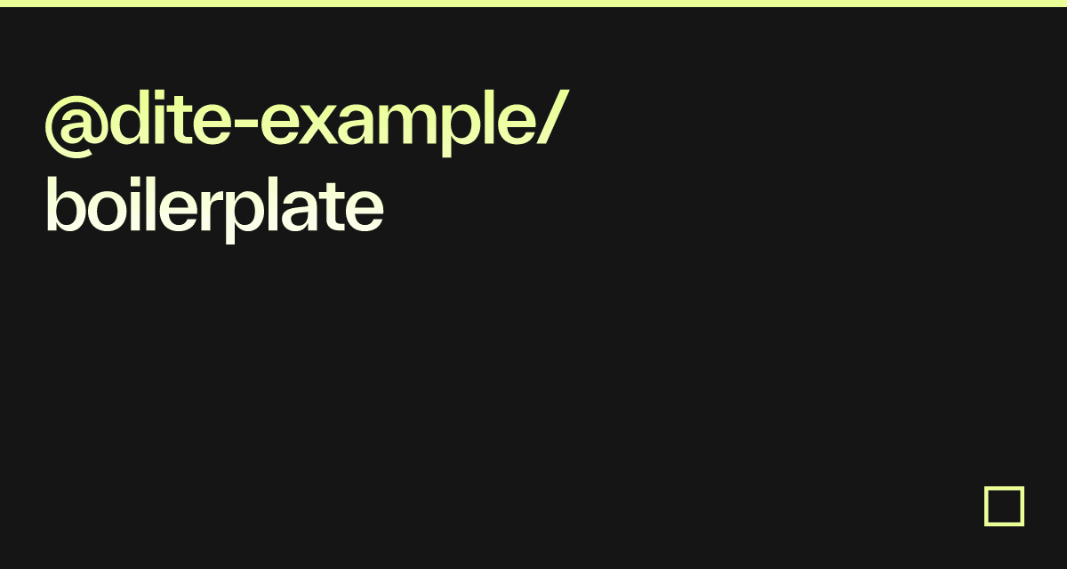 @dite-example/boilerplate - Codesandbox