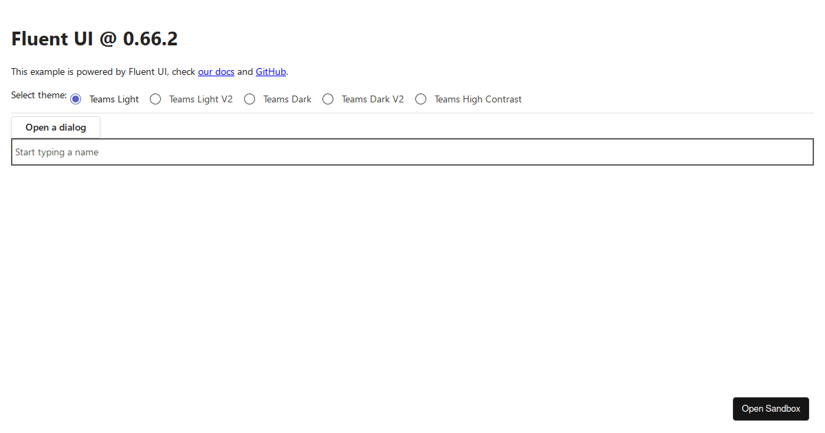 React Fluent Ui Loading Examples fluent-ui-example (forked) - Codesandbox