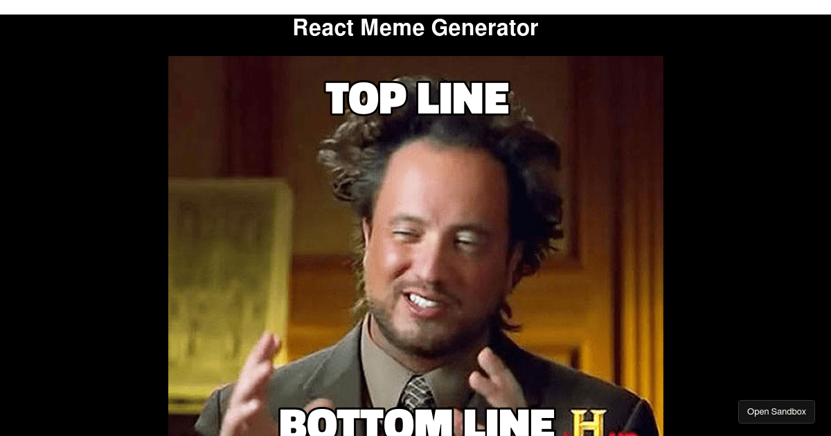 Learn React by Building a Meme Generator