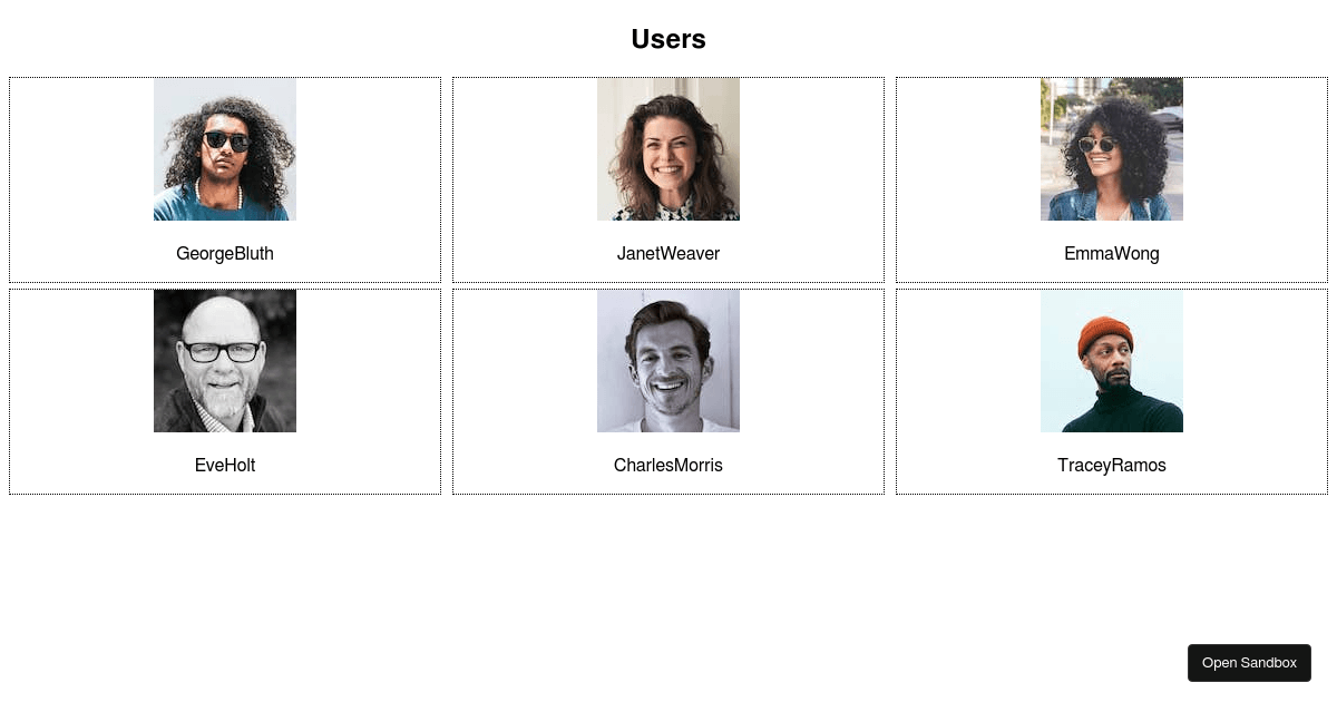 react - Codesandbox