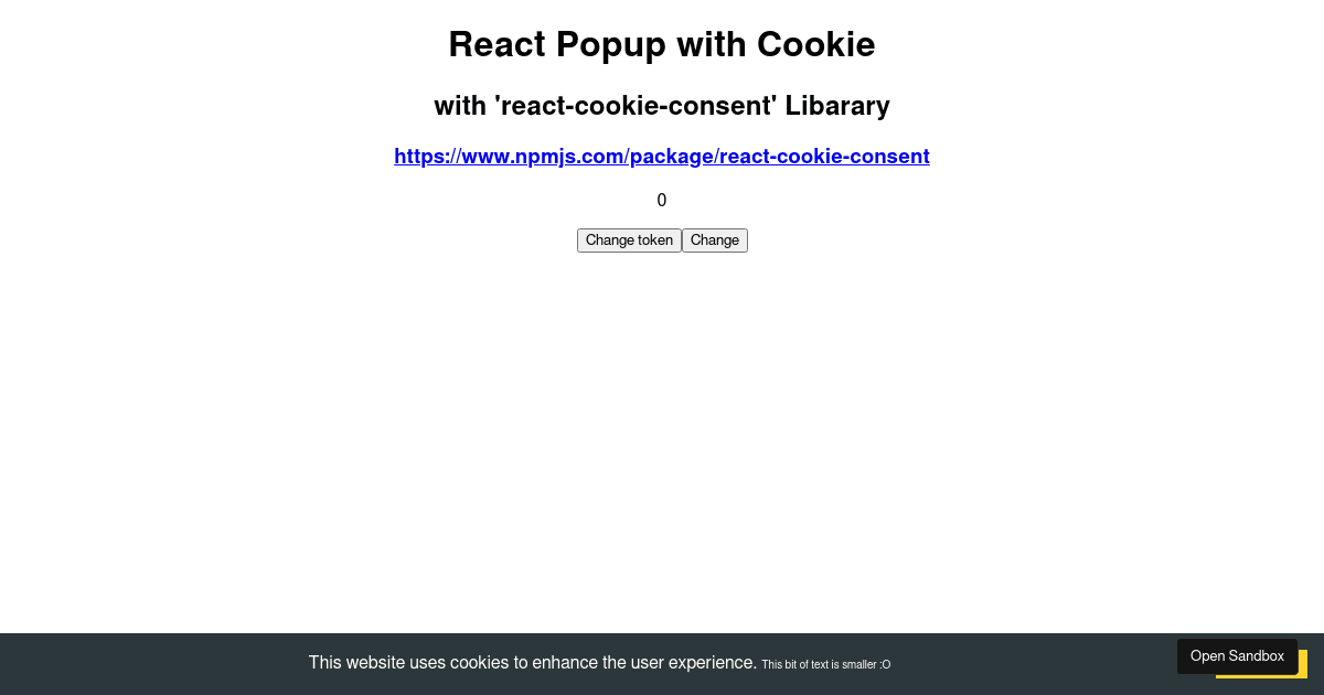 react-cookie-consent (forked) - Codesandbox