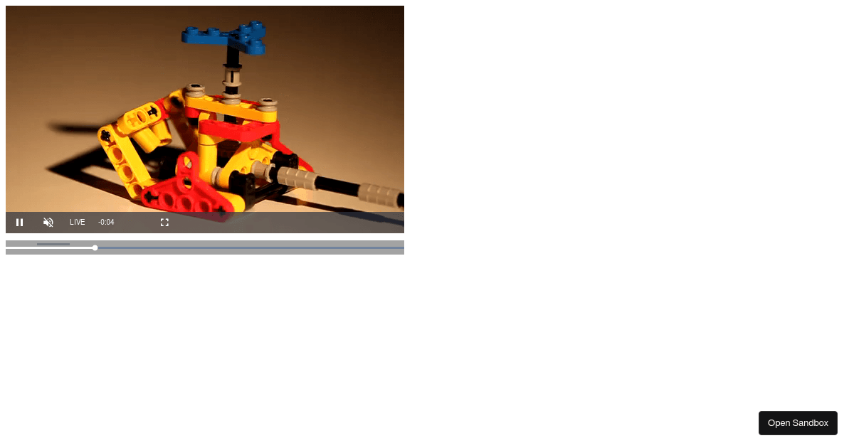 VideoJs (forked) - Codesandbox