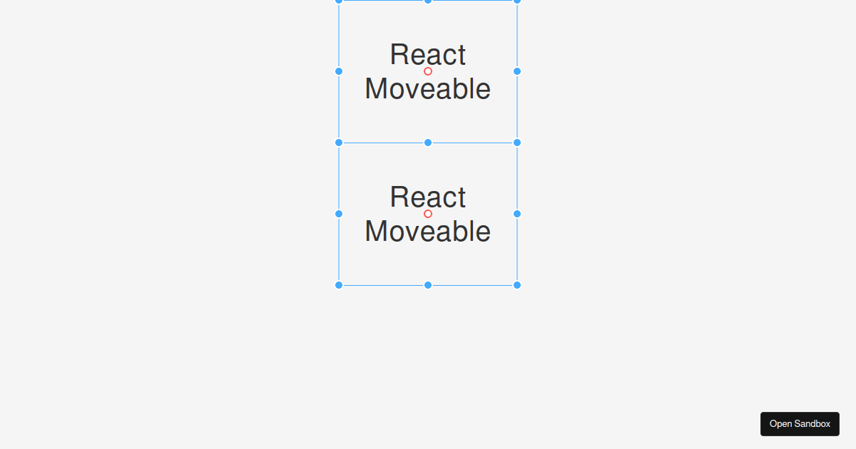 react-moveable demo - Codesandbox