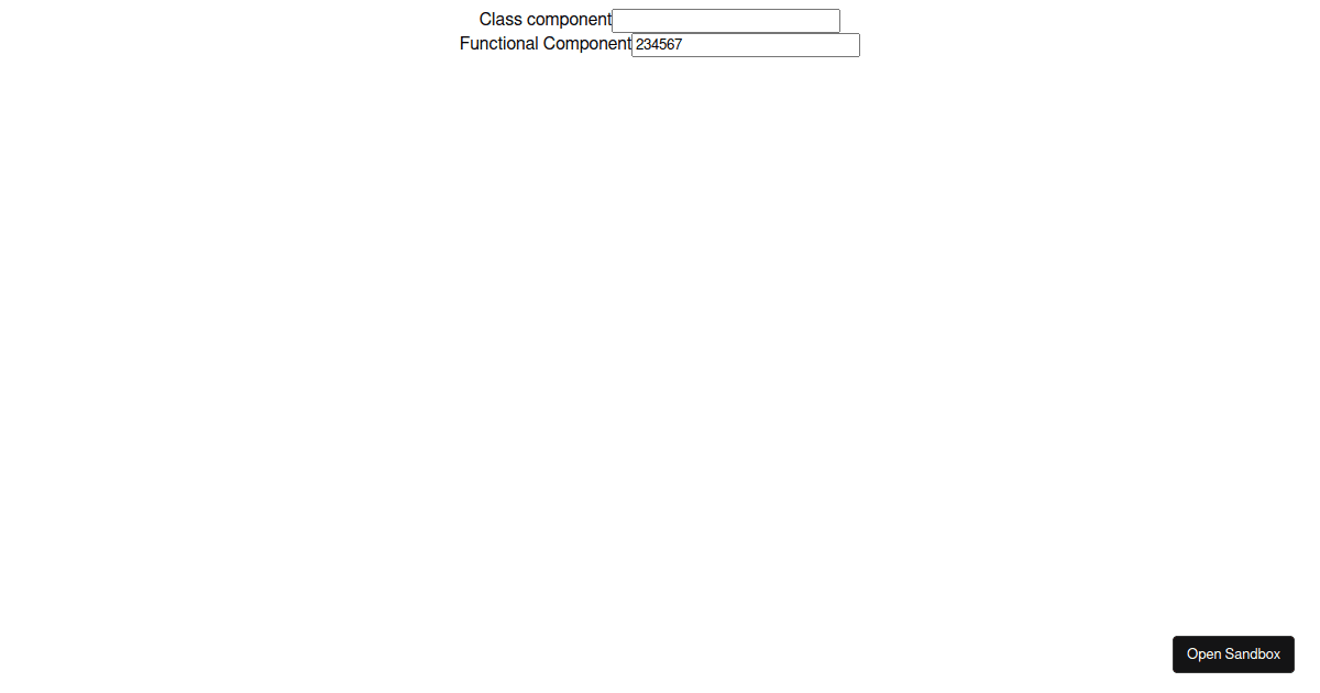 react - Codesandbox