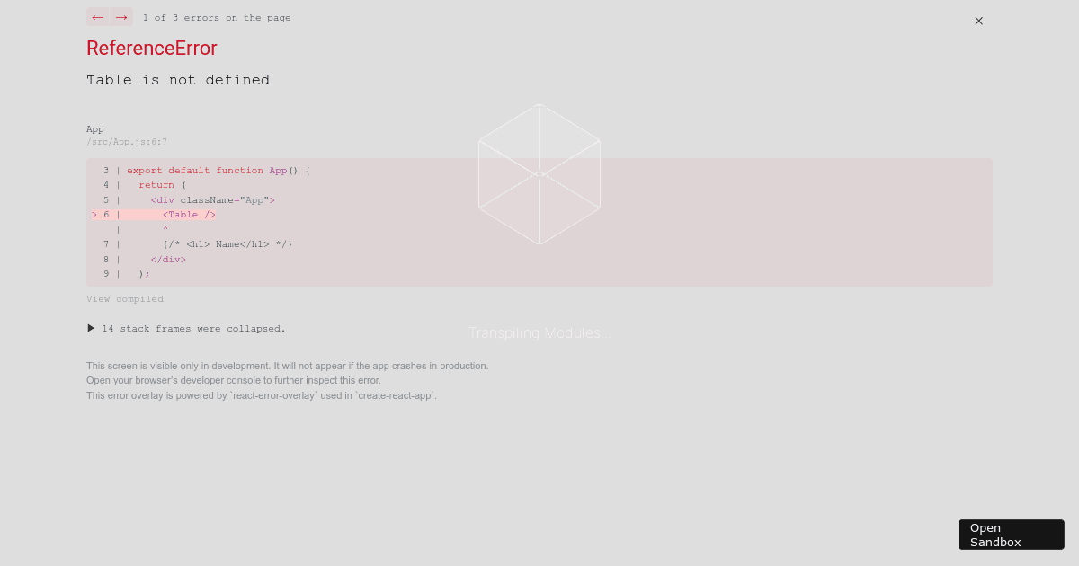 fetch data - Codesandbox