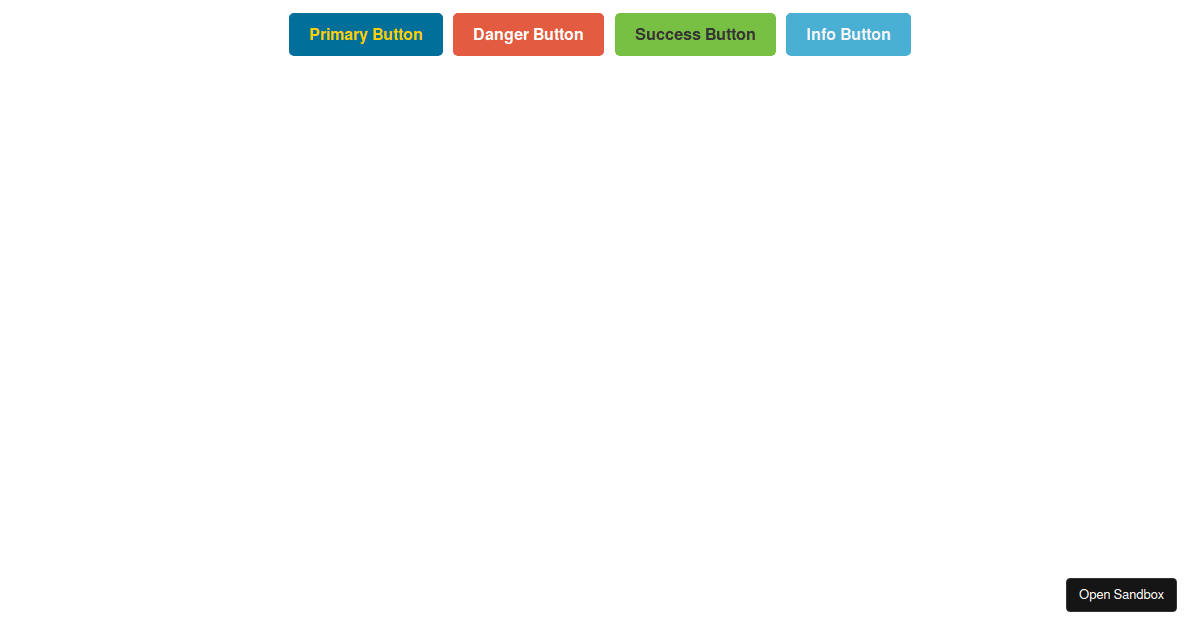 React - Styled Buttons - Codesandbox