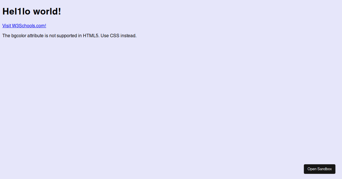 dangerouslySetInnerHTML - Codesandbox