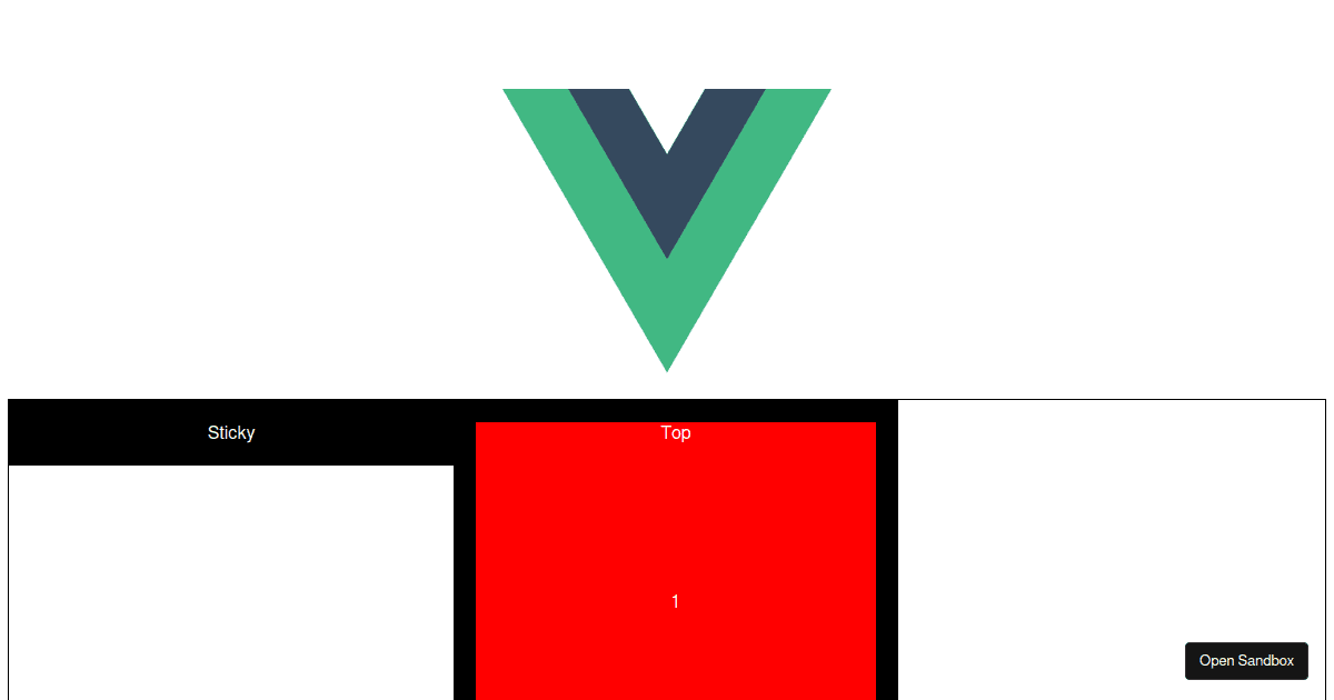 Vue Sticky Directive — sample - Codesandbox