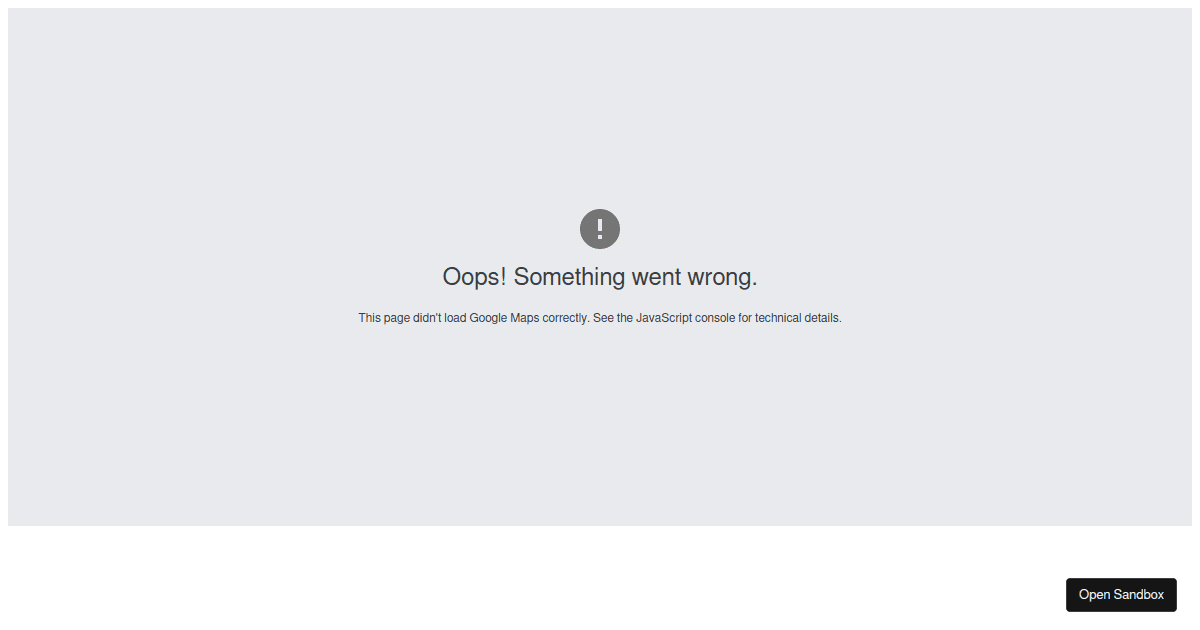 Google Maps - Example - GoogleMap - Codesandbox