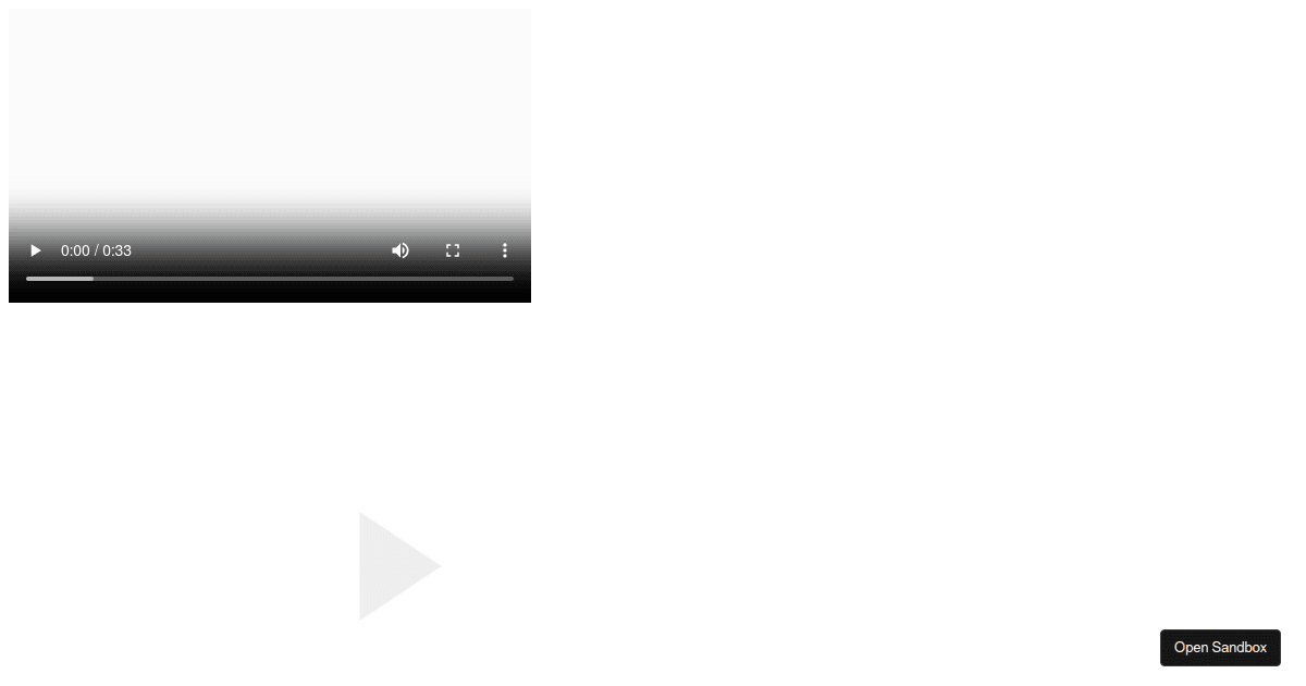 Video canvas test - Codesandbox