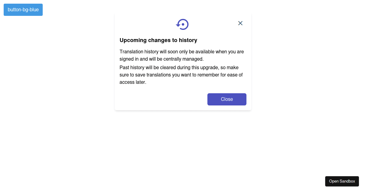 Alert - Codesandbox