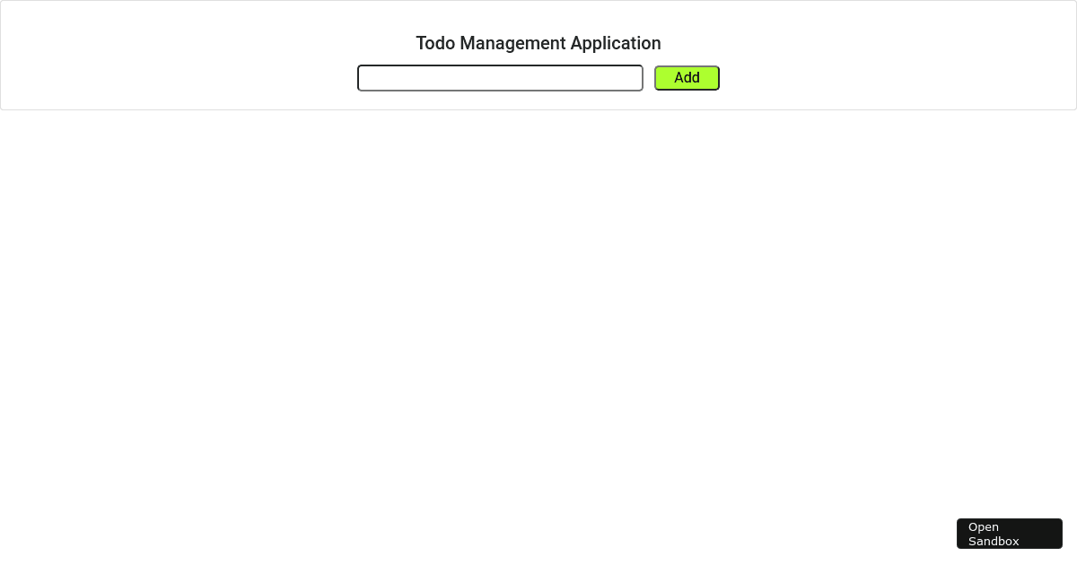 todo - Codesandbox