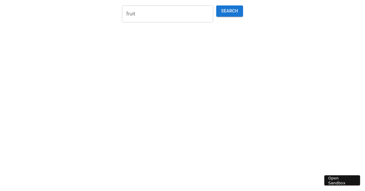 search history - Codesandbox