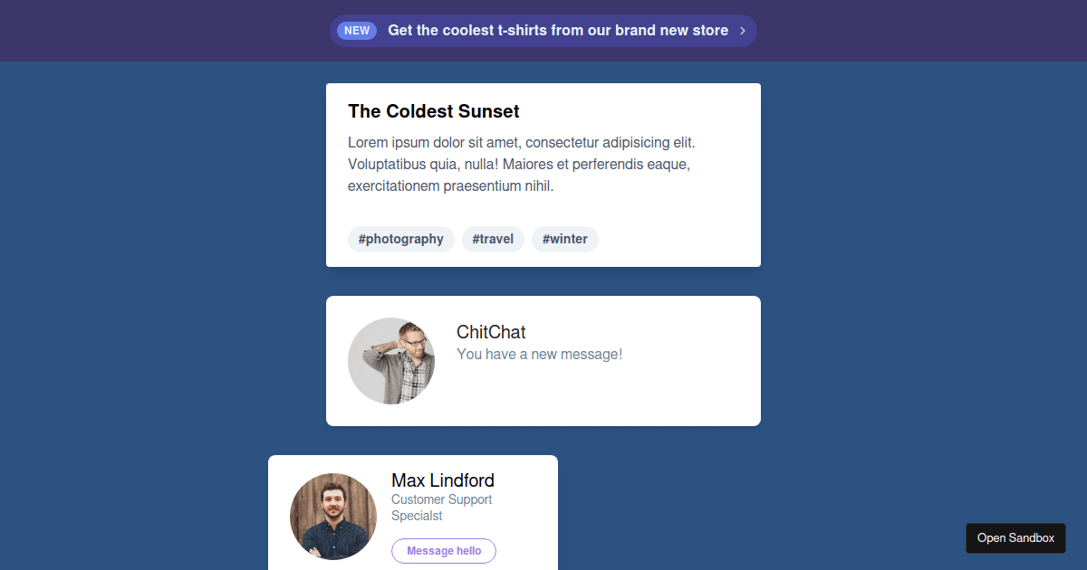 CSS-in-JS - Codesandbox