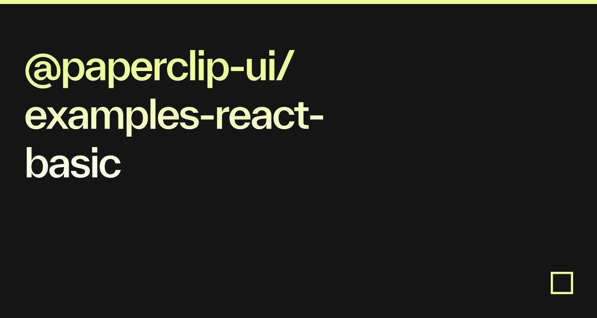 Ui Examples React