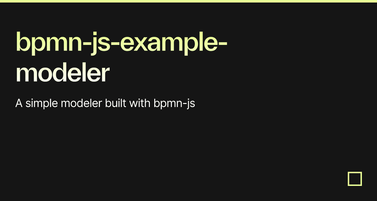 bpmn-js-example-modeler - Codesandbox