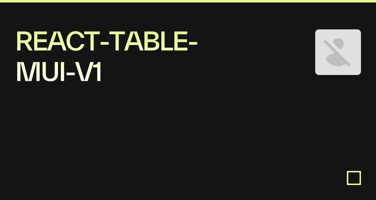 Mui table