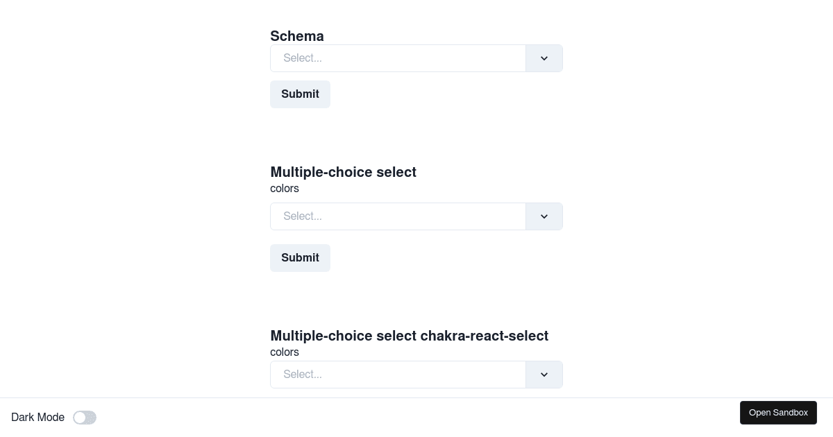 Chakra Select vs chakra-react-select Select in single mode (forked ...