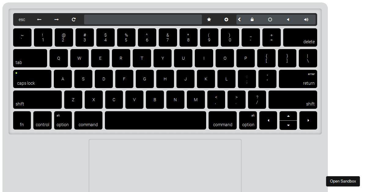 macbook-keyboard-css - Codesandbox