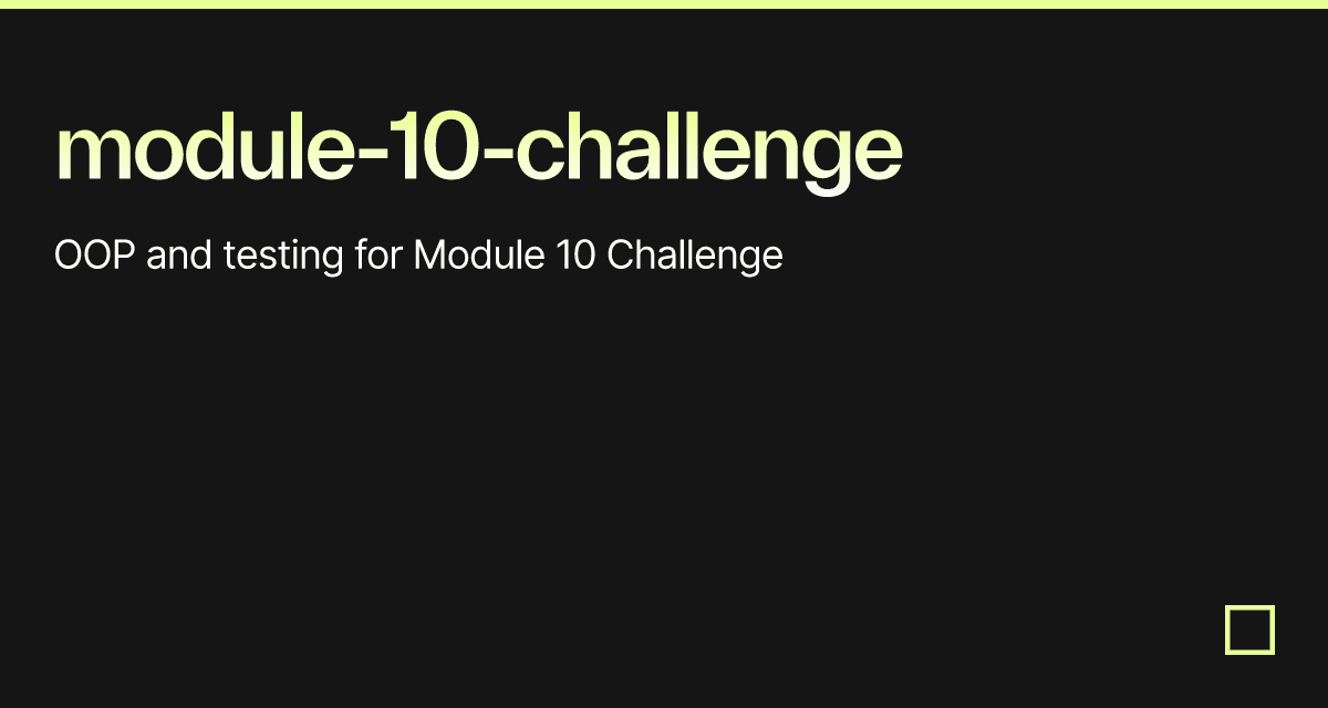 Module 10 Challenge Codesandbox Module 10 Challenge Codesandbox