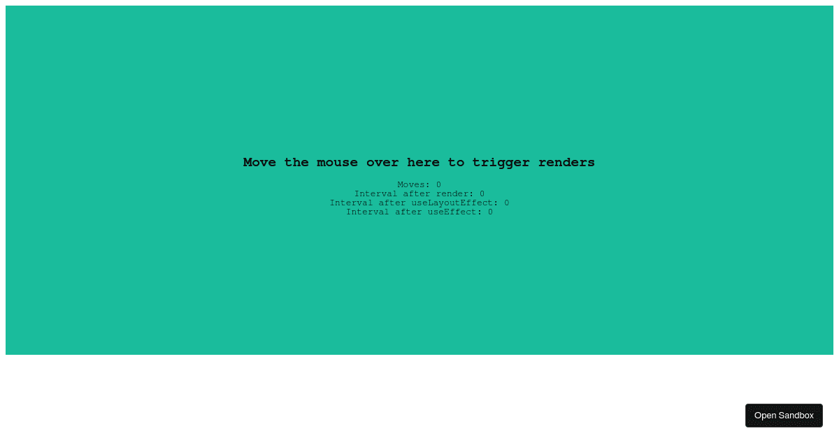 React Life Cycle and intervals in Concurrent Mode - Codesandbox