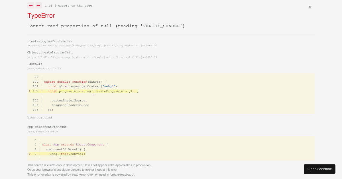 null - Codesandbox