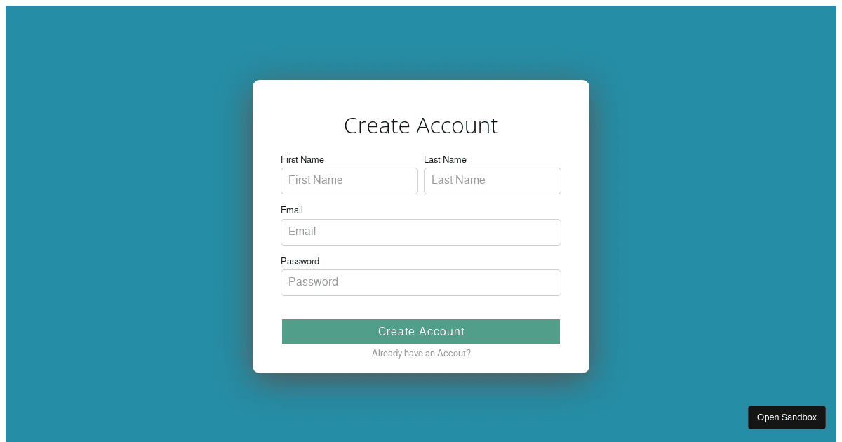 Form Validation - Codesandbox