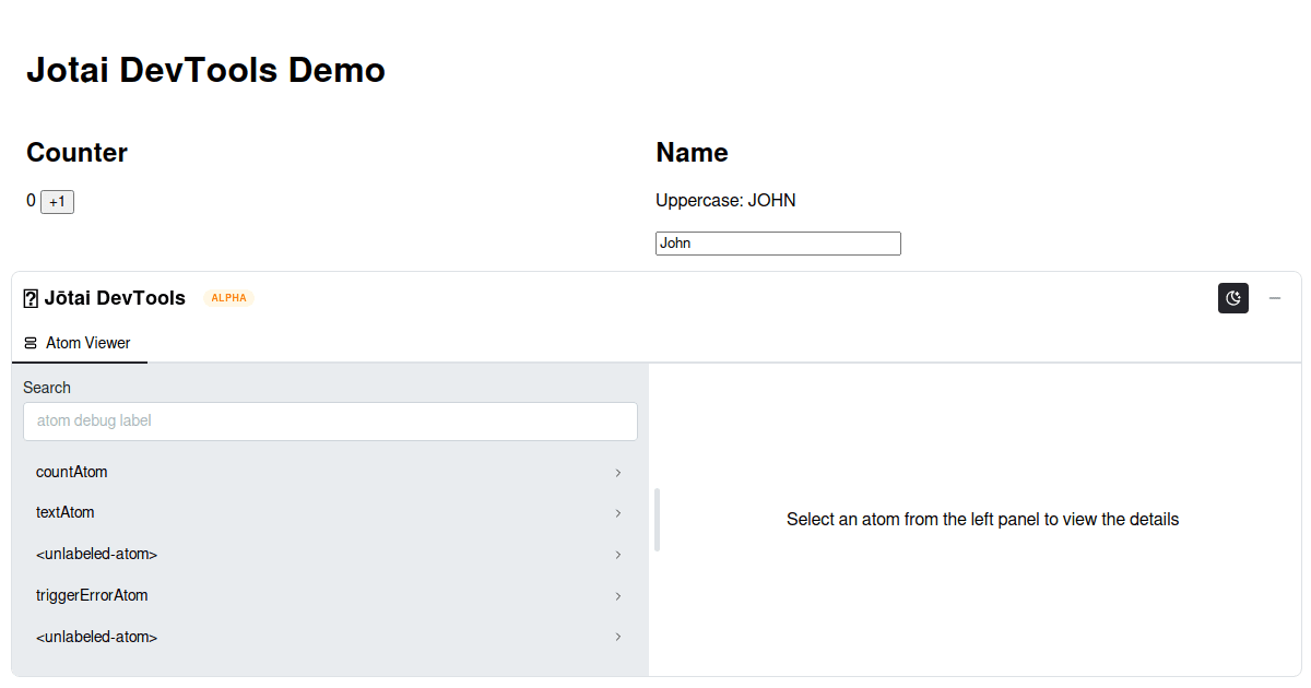 jotai-devtools-demo-next - Codesandbox
