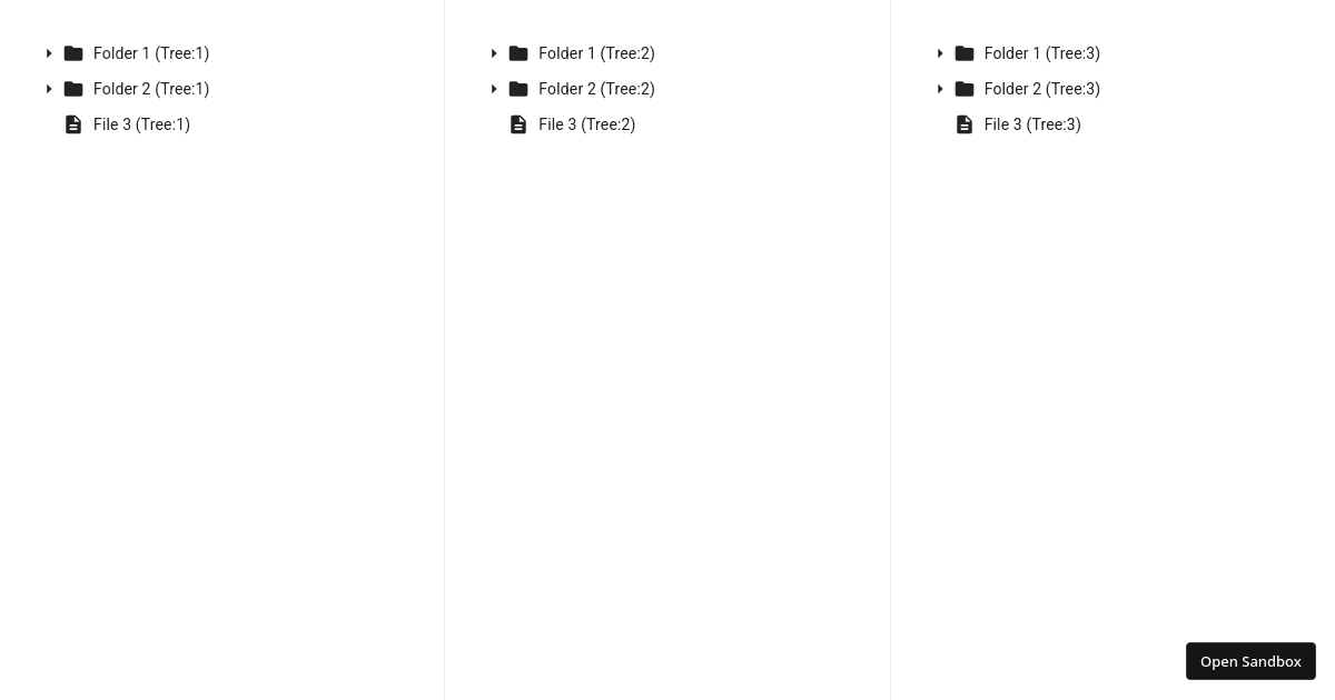 Multiple Tree (JS) - Codesandbox