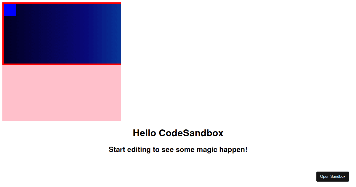 Pinch zoom in react hook Codesandbox