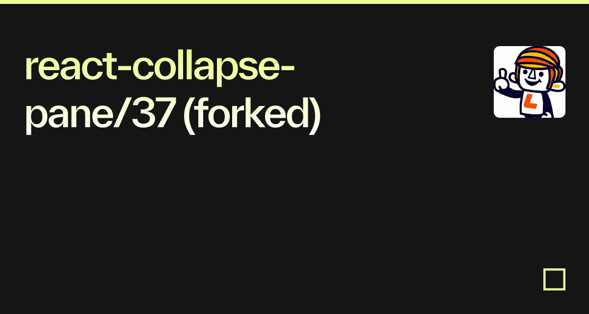 React-collapse-pane/37 (forked) - Codesandbox