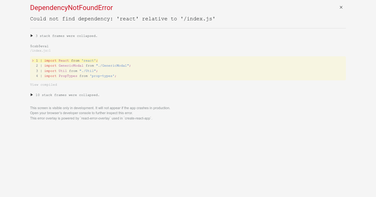 expomodal Codesandbox