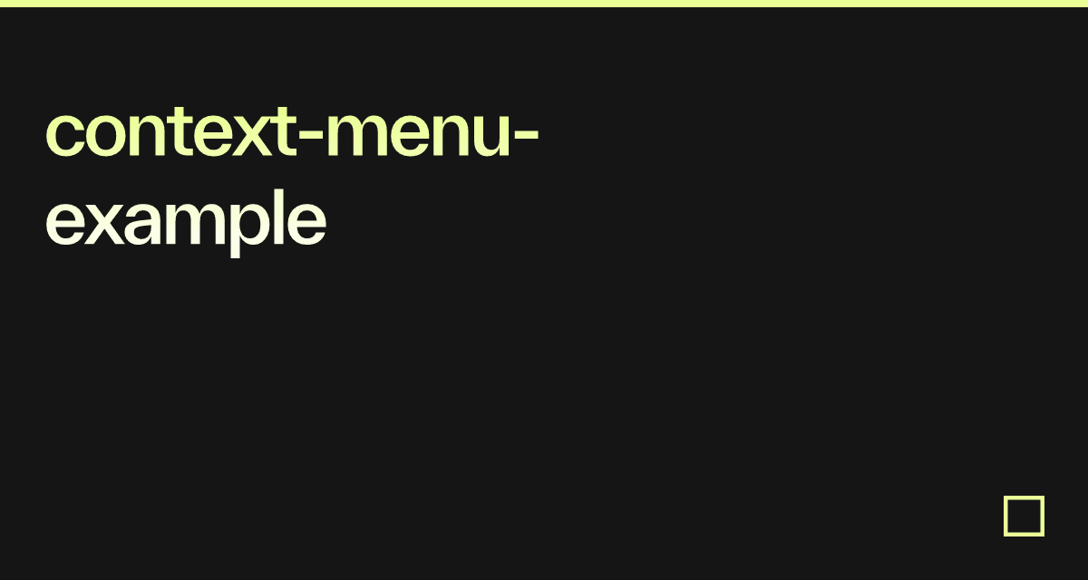 context-menu-example-codesandbox